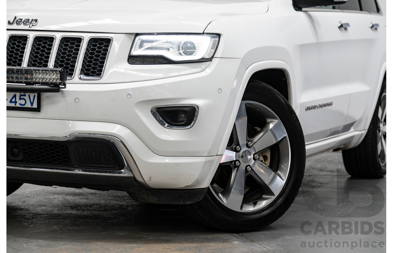 11/2014 Jeep Grand Cherokee Overland (4x4) WK MY15 4d Wagon White Turbo Diesel V6 3.0L