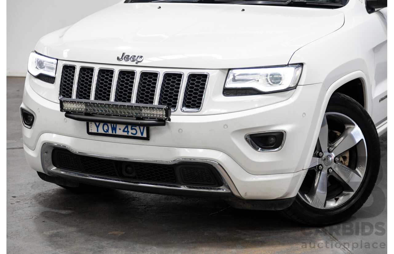 11/2014 Jeep Grand Cherokee Overland (4x4) WK MY15 4d Wagon White Turbo Diesel V6 3.0L