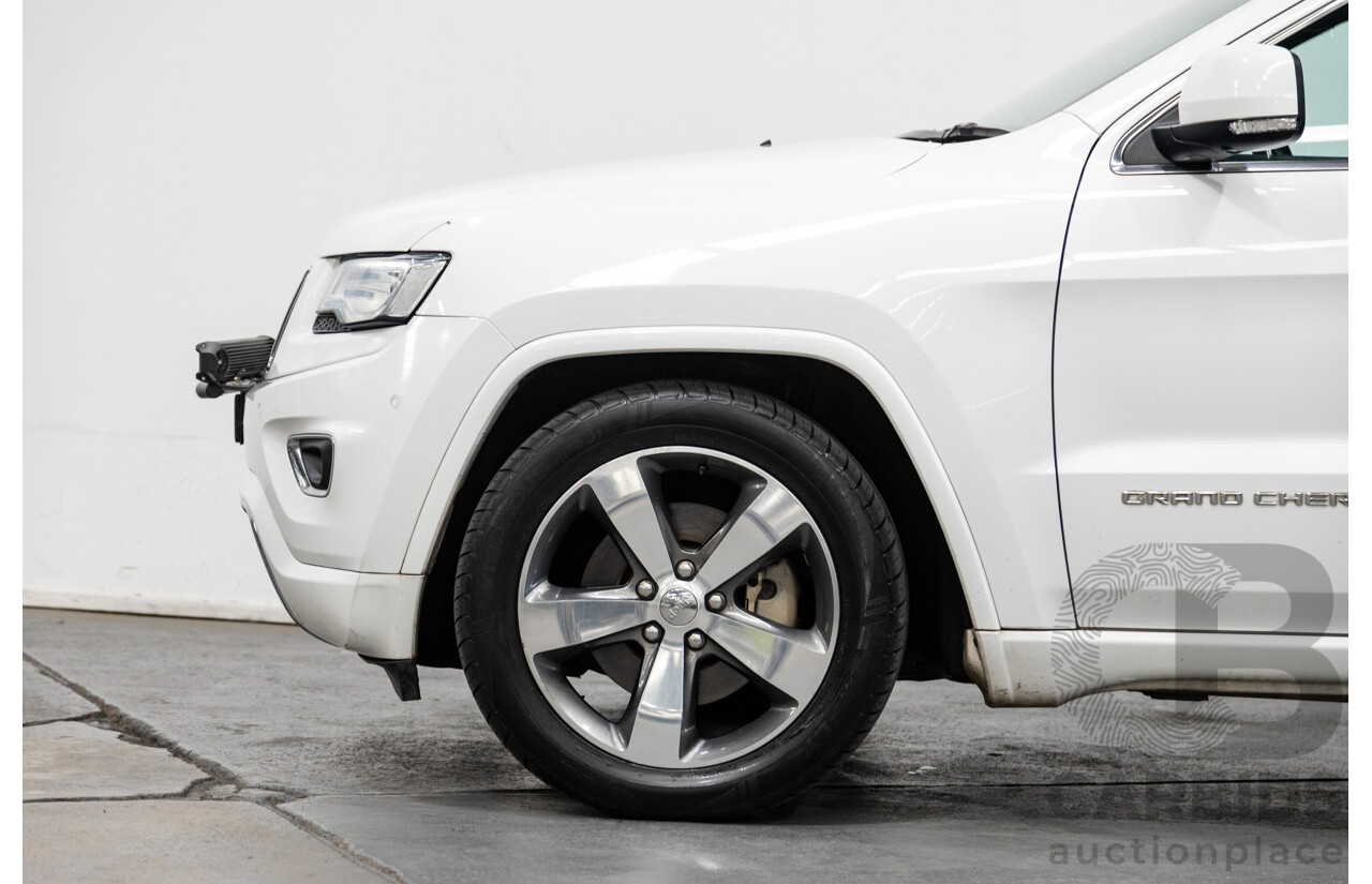 11/2014 Jeep Grand Cherokee Overland (4x4) WK MY15 4d Wagon White Turbo Diesel V6 3.0L