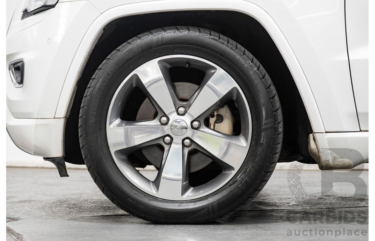 11/2014 Jeep Grand Cherokee Overland (4x4) WK MY15 4d Wagon White Turbo Diesel V6 3.0L