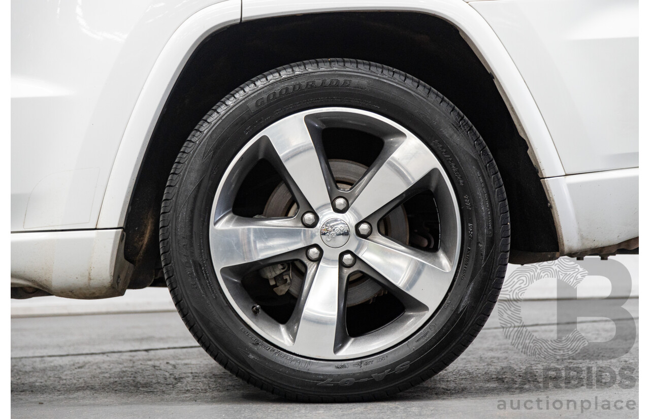 11/2014 Jeep Grand Cherokee Overland (4x4) WK MY15 4d Wagon White Turbo Diesel V6 3.0L