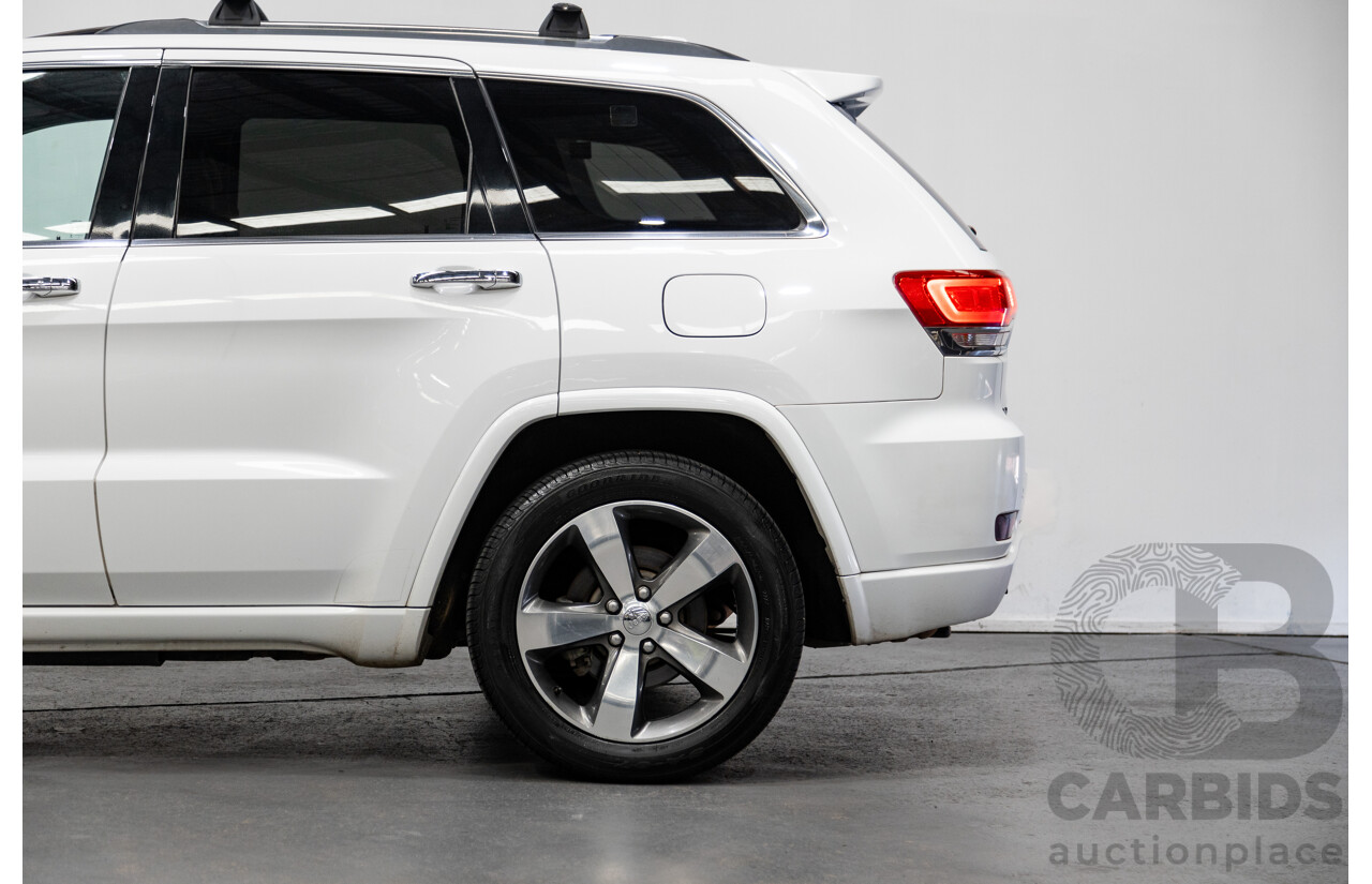 11/2014 Jeep Grand Cherokee Overland (4x4) WK MY15 4d Wagon White Turbo Diesel V6 3.0L