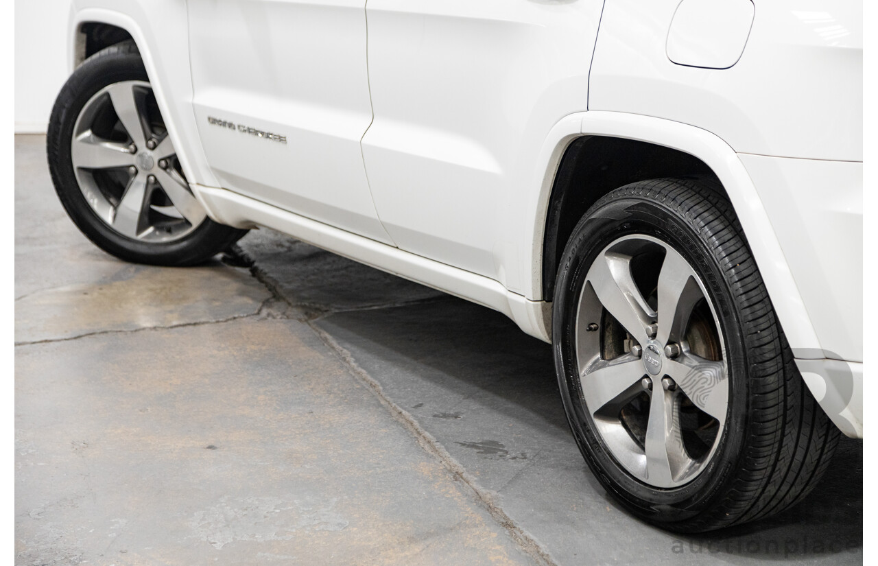 11/2014 Jeep Grand Cherokee Overland (4x4) WK MY15 4d Wagon White Turbo Diesel V6 3.0L