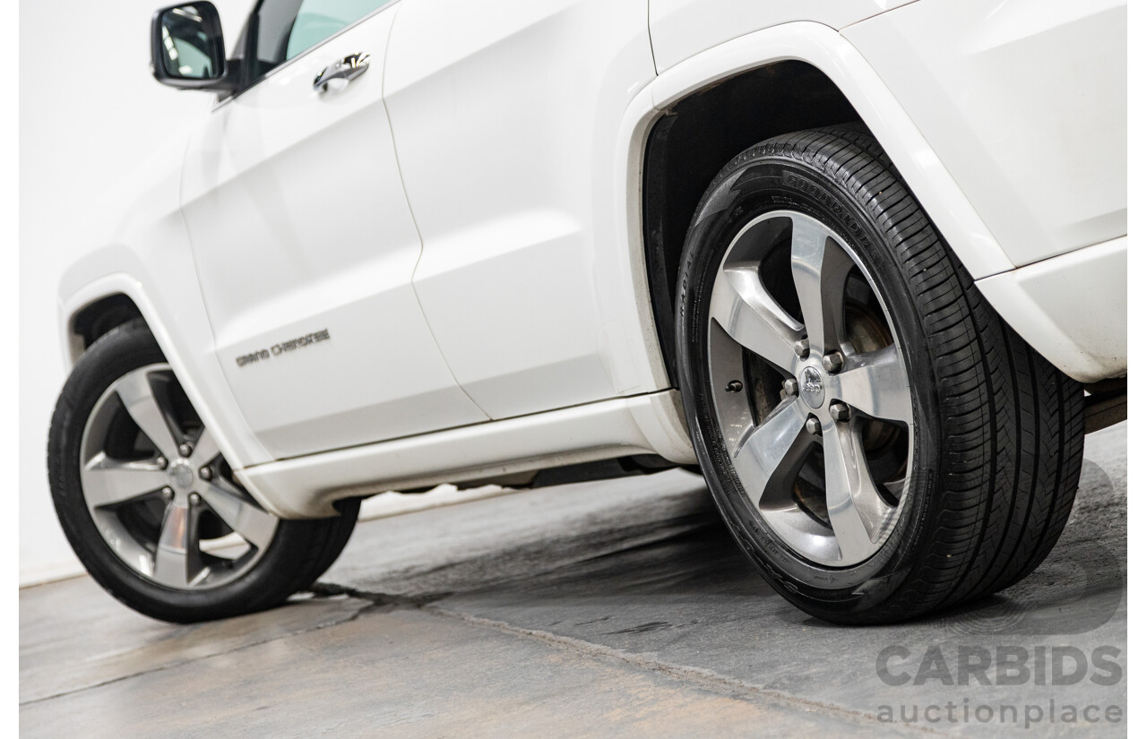 11/2014 Jeep Grand Cherokee Overland (4x4) WK MY15 4d Wagon White Turbo Diesel V6 3.0L