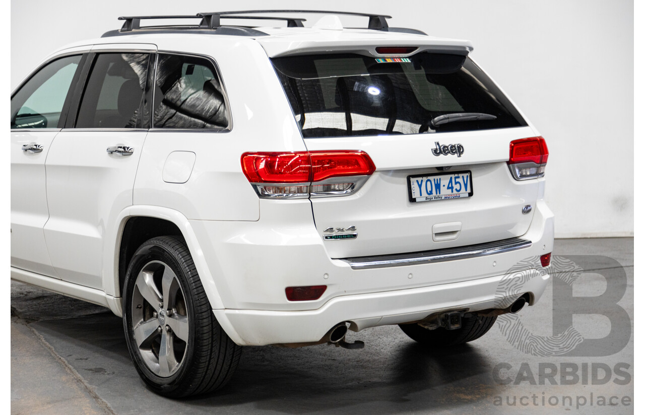11/2014 Jeep Grand Cherokee Overland (4x4) WK MY15 4d Wagon White Turbo Diesel V6 3.0L