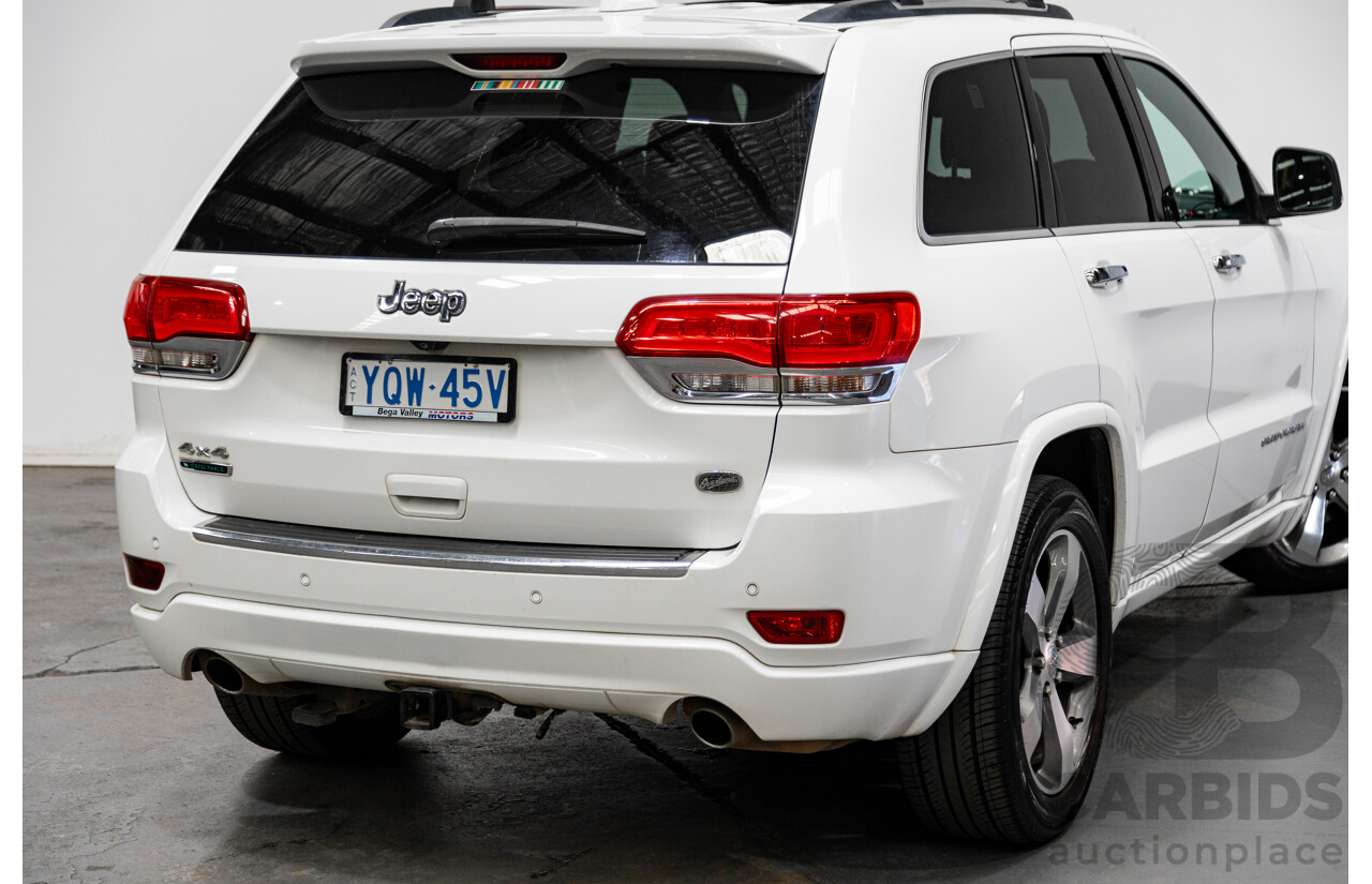 11/2014 Jeep Grand Cherokee Overland (4x4) WK MY15 4d Wagon White Turbo Diesel V6 3.0L