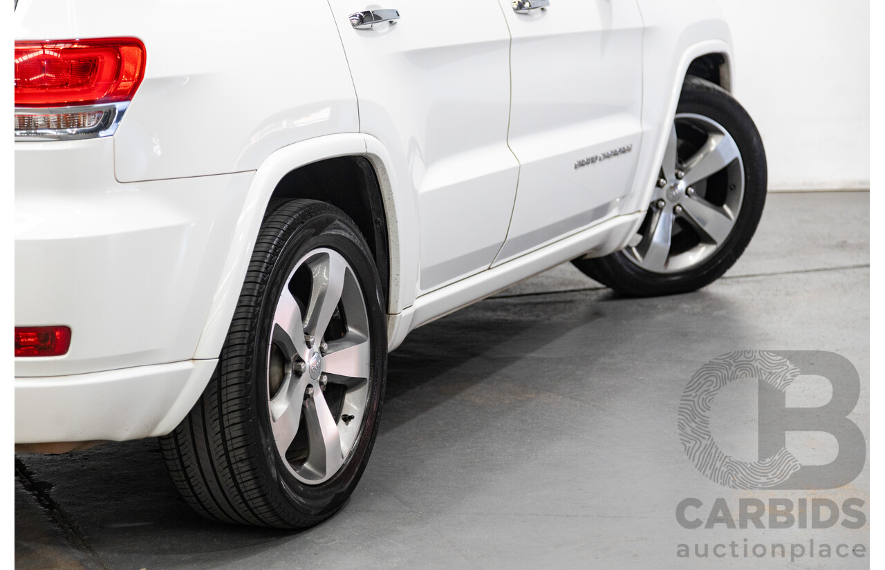 11/2014 Jeep Grand Cherokee Overland (4x4) WK MY15 4d Wagon White Turbo Diesel V6 3.0L