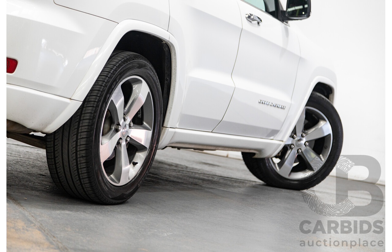 11/2014 Jeep Grand Cherokee Overland (4x4) WK MY15 4d Wagon White Turbo Diesel V6 3.0L