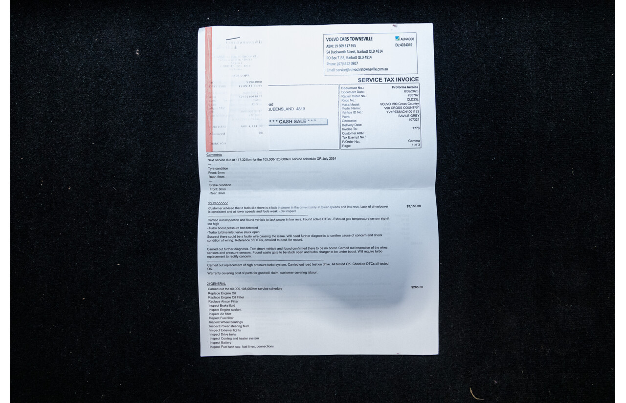 03/2017 Volvo V90 D5 Cross Country Inscription AWD P MY17 4d Wagon Grey Twin Turbo 2.0L