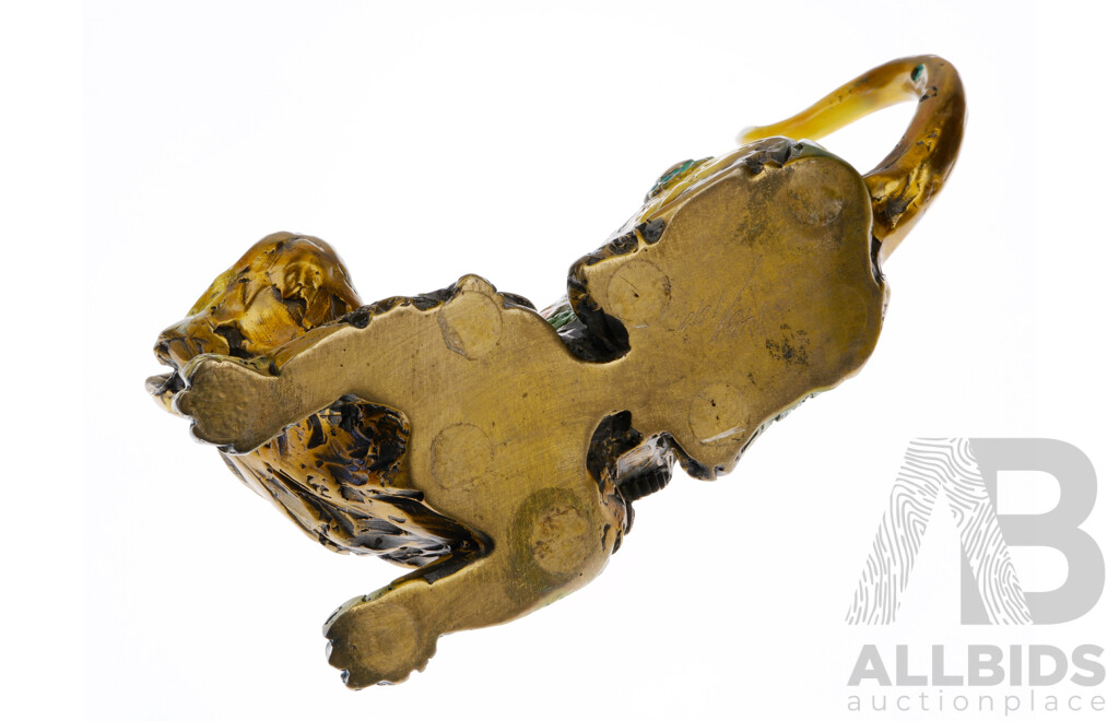 Limited Edition Nano Lopez Studio, Cat 'Sam' Bronze Sculptor, Handpainted with COA 146/199