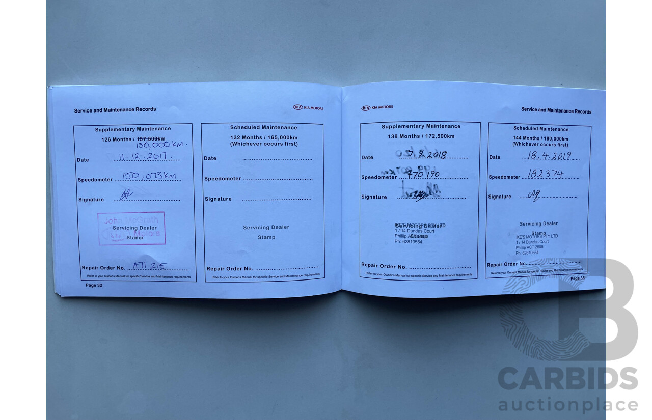 11/09 Kia Grand Carnival PREMIUM FWD VQ 4D Wagon Blue 3.8L