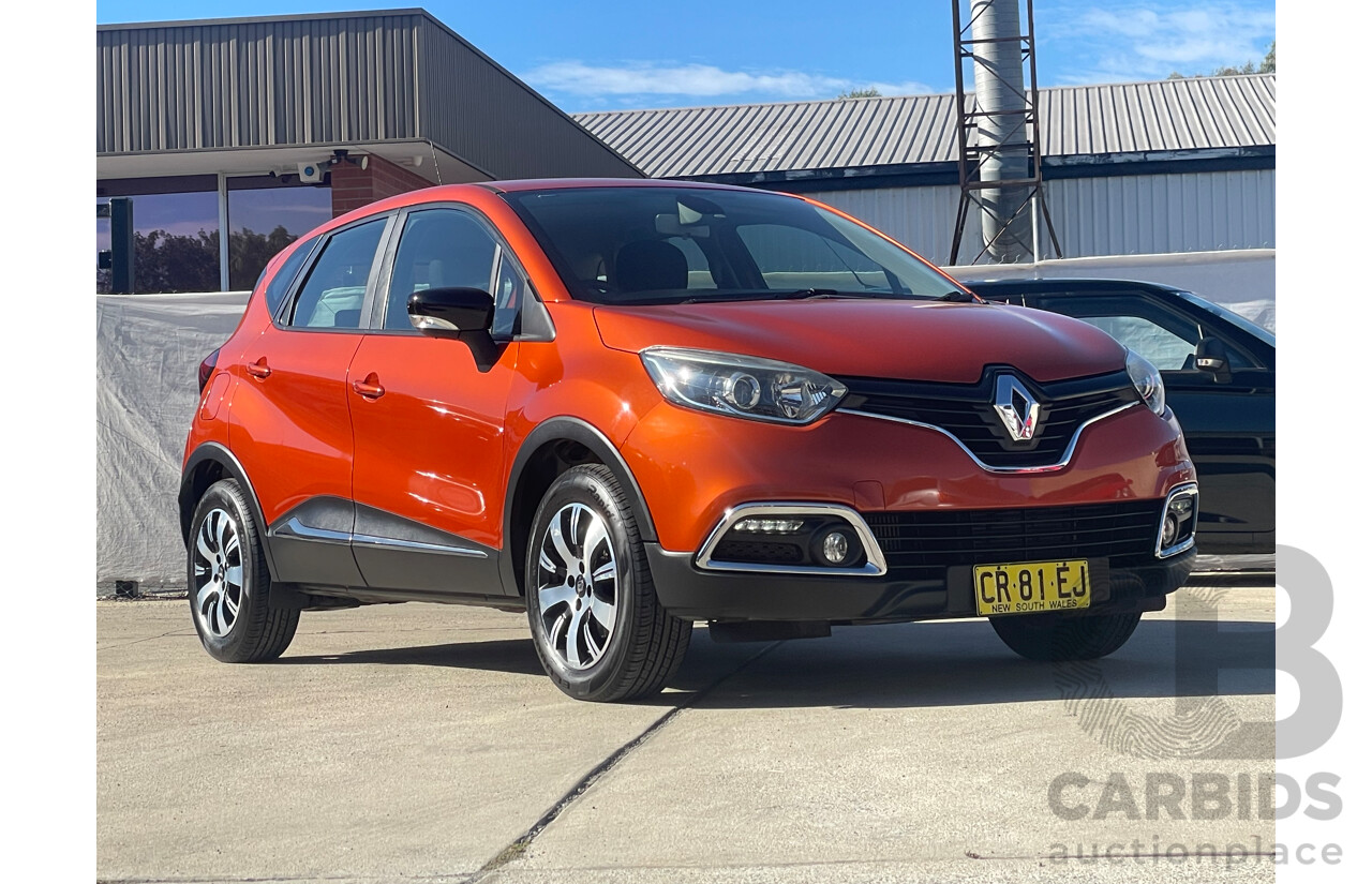 12/16 Renault Captur EXPRESSION FWD J87 4D Wagon Orange 1.2L