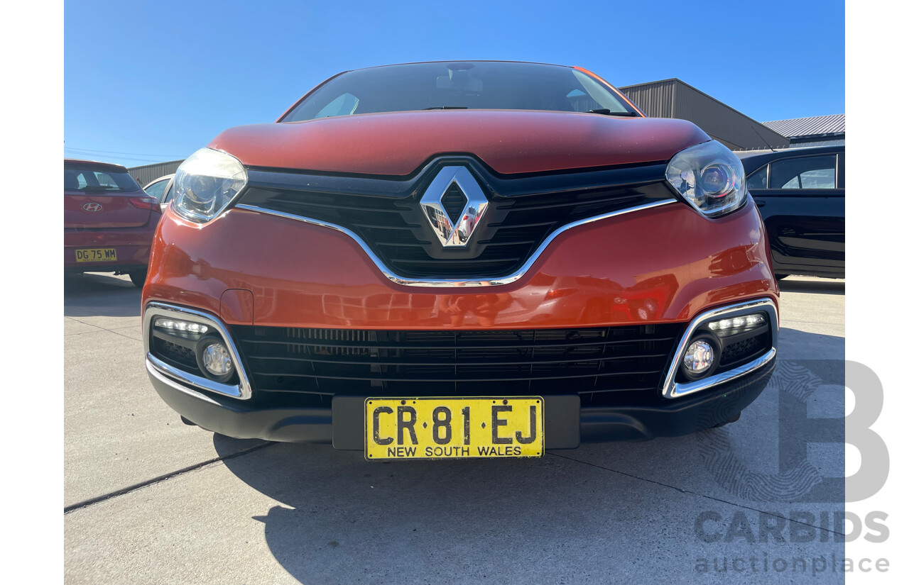 12/16 Renault Captur EXPRESSION FWD J87 4D Wagon Orange 1.2L