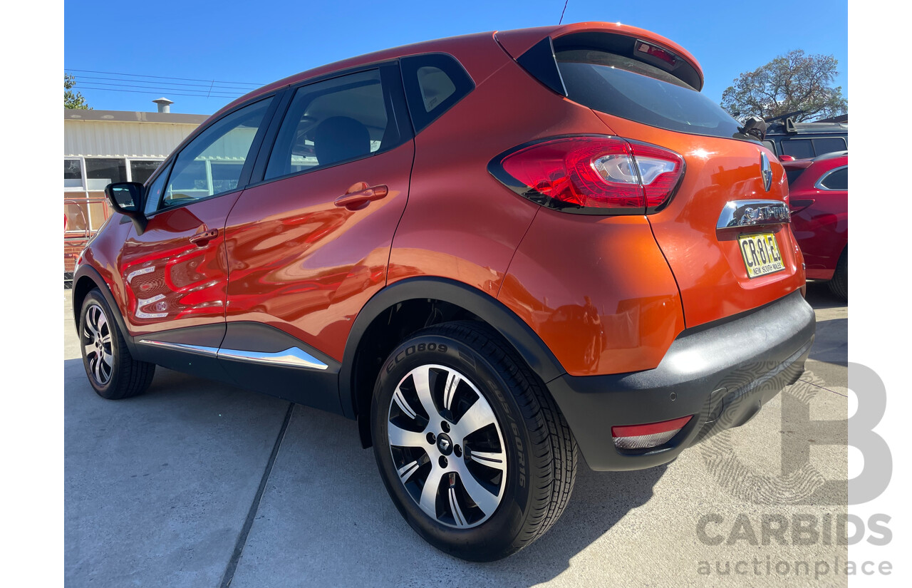 12/16 Renault Captur EXPRESSION FWD J87 4D Wagon Orange 1.2L