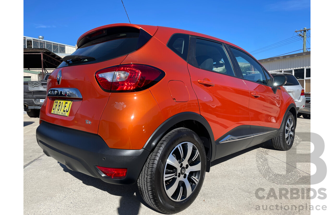 12/16 Renault Captur EXPRESSION FWD J87 4D Wagon Orange 1.2L