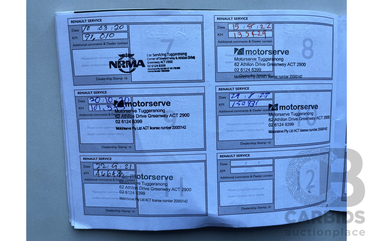 12/16 Renault Captur EXPRESSION FWD J87 4D Wagon Orange 1.2L