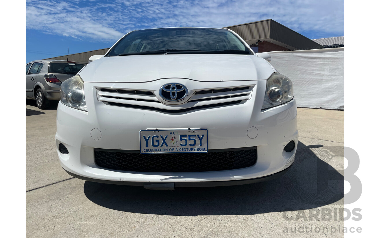 10/10 Toyota Corolla ASCENT FWD ZRE152R MY10 5D Hatchback White 1.8L