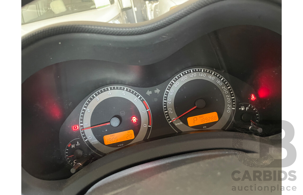 10/10 Toyota Corolla ASCENT FWD ZRE152R MY10 5D Hatchback White 1.8L