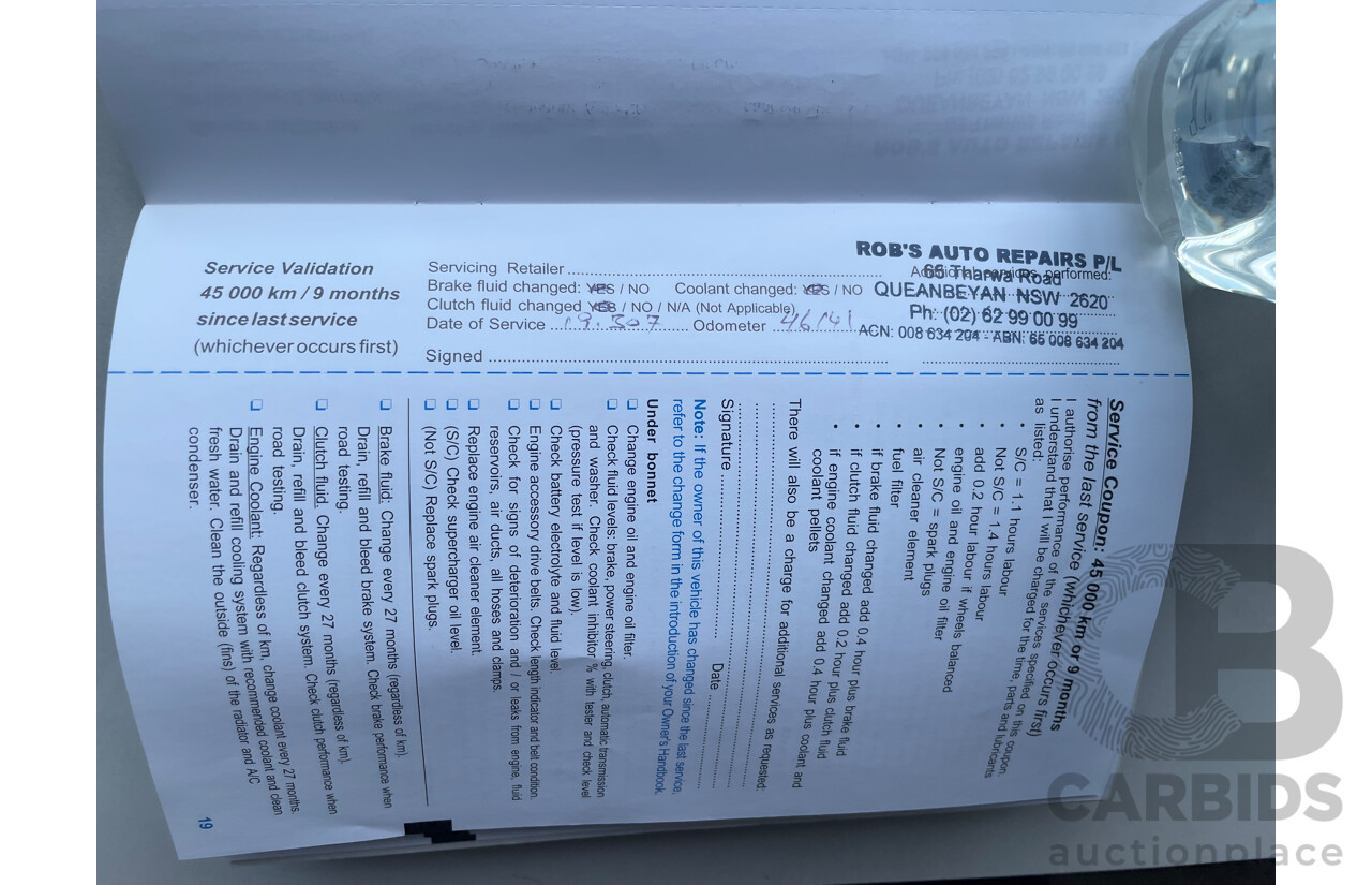 08/03 Holden Commodore EXECUTIVE RWD VY 4D Wagon White 3.8L