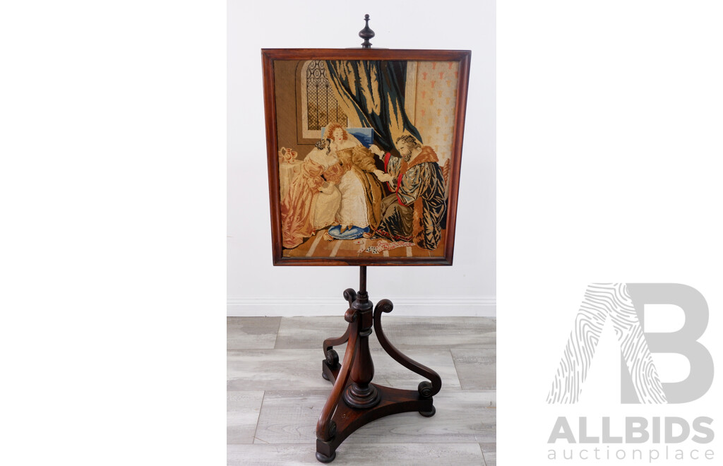 Mid 19th Century Tapestry Pole