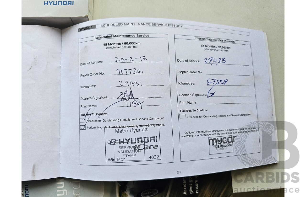 8/2013 Hyundai Accent Active RB2 5d Hatchback Green 1.6L