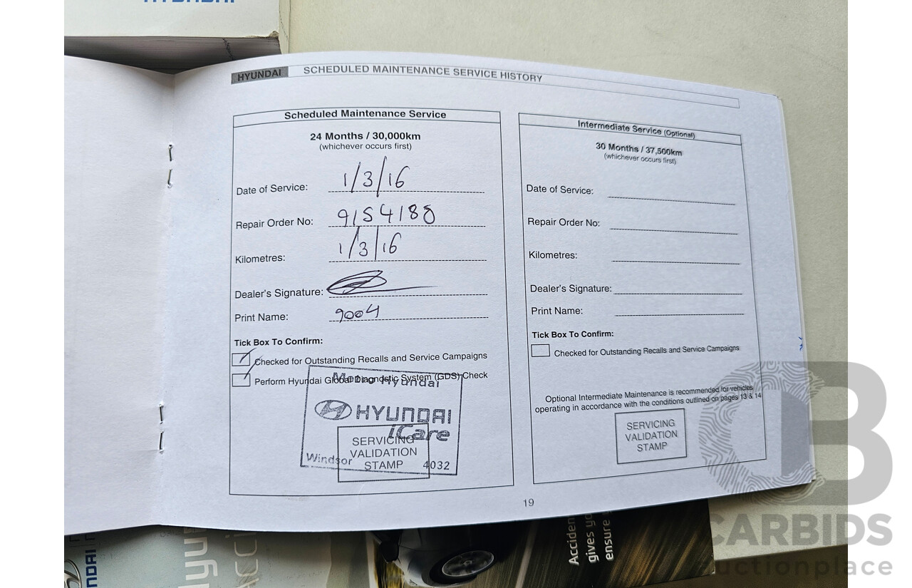 8/2013 Hyundai Accent Active RB2 5d Hatchback Green 1.6L