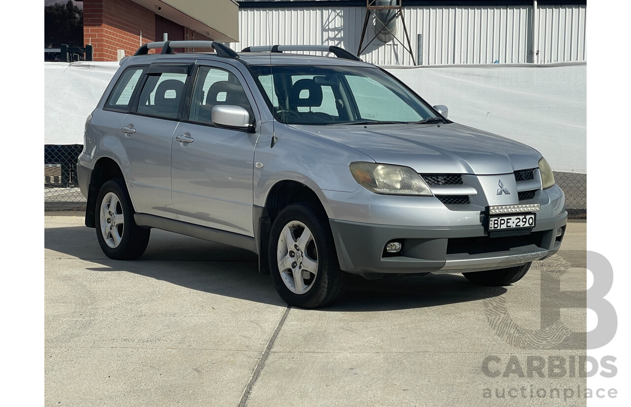 7/2003 Mitsubishi Outlander XLS ZE 4d Wagon Silver 2.4L