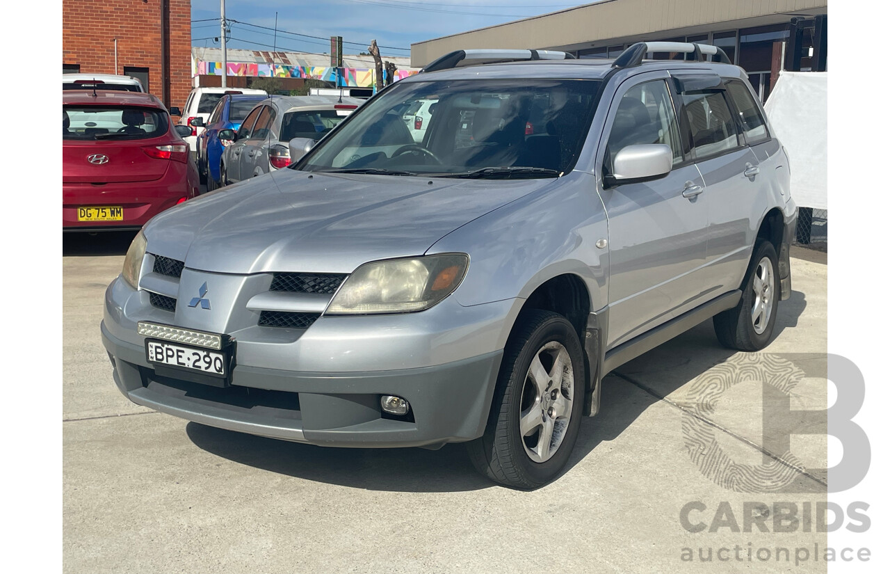 7/2003 Mitsubishi Outlander XLS ZE 4d Wagon Silver 2.4L