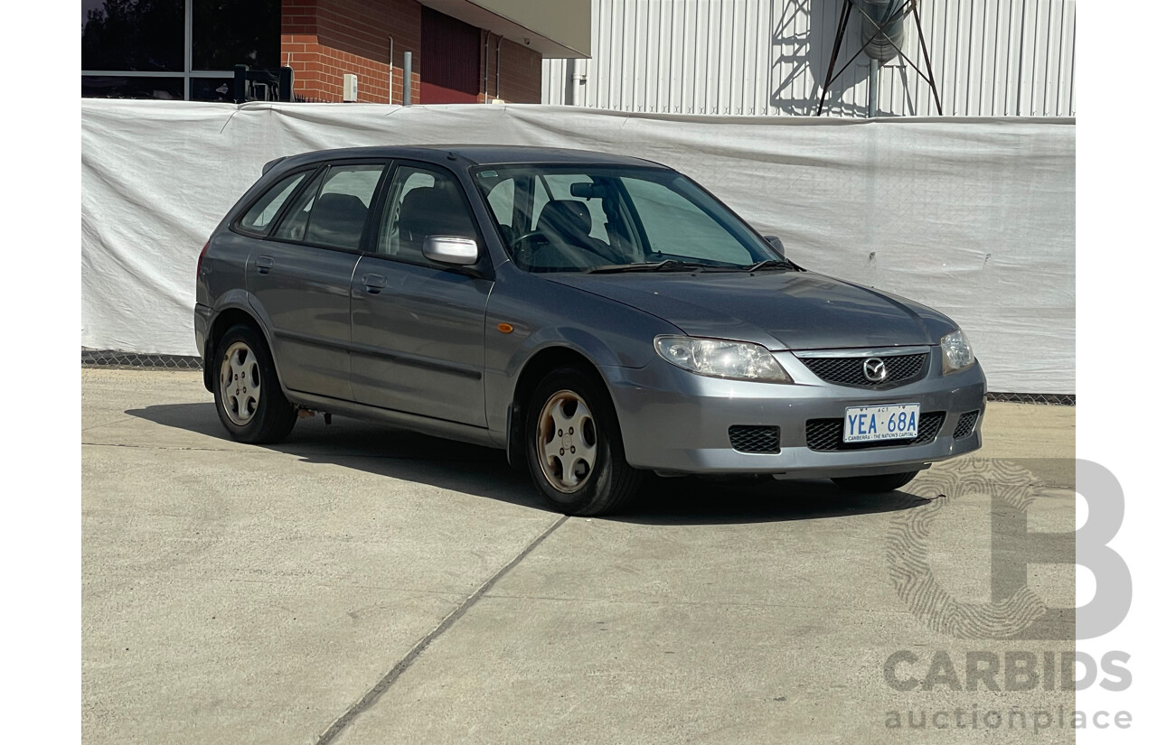 3/2003 Mazda 323 Astina  BJ 5d Hatchback Grey 1.8L