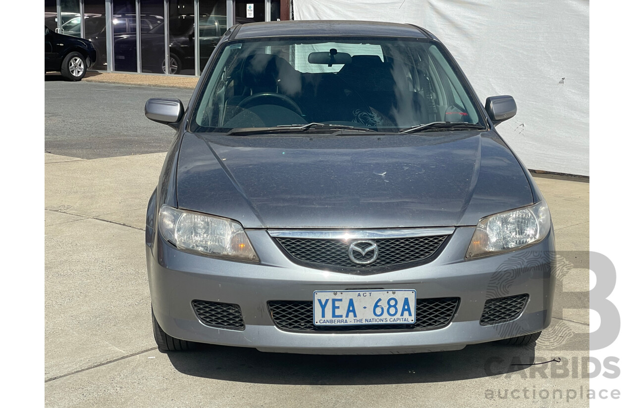 3/2003 Mazda 323 Astina  BJ 5d Hatchback Grey 1.8L