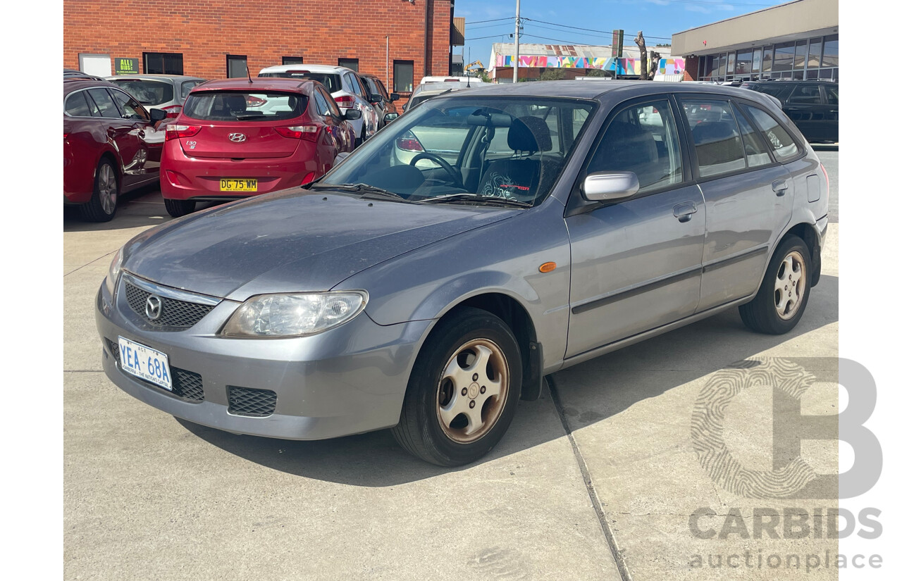 3/2003 Mazda 323 Astina  BJ 5d Hatchback Grey 1.8L