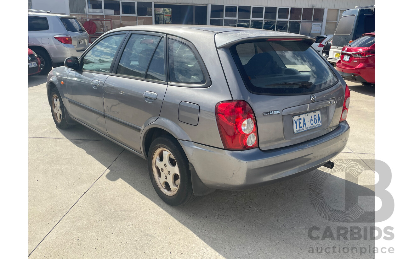 3/2003 Mazda 323 Astina  BJ 5d Hatchback Grey 1.8L