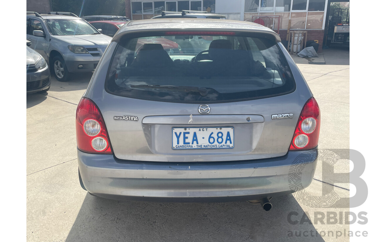 3/2003 Mazda 323 Astina  BJ 5d Hatchback Grey 1.8L