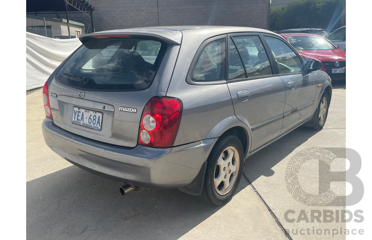 3/2003 Mazda 323 Astina  BJ 5d Hatchback Grey 1.8L