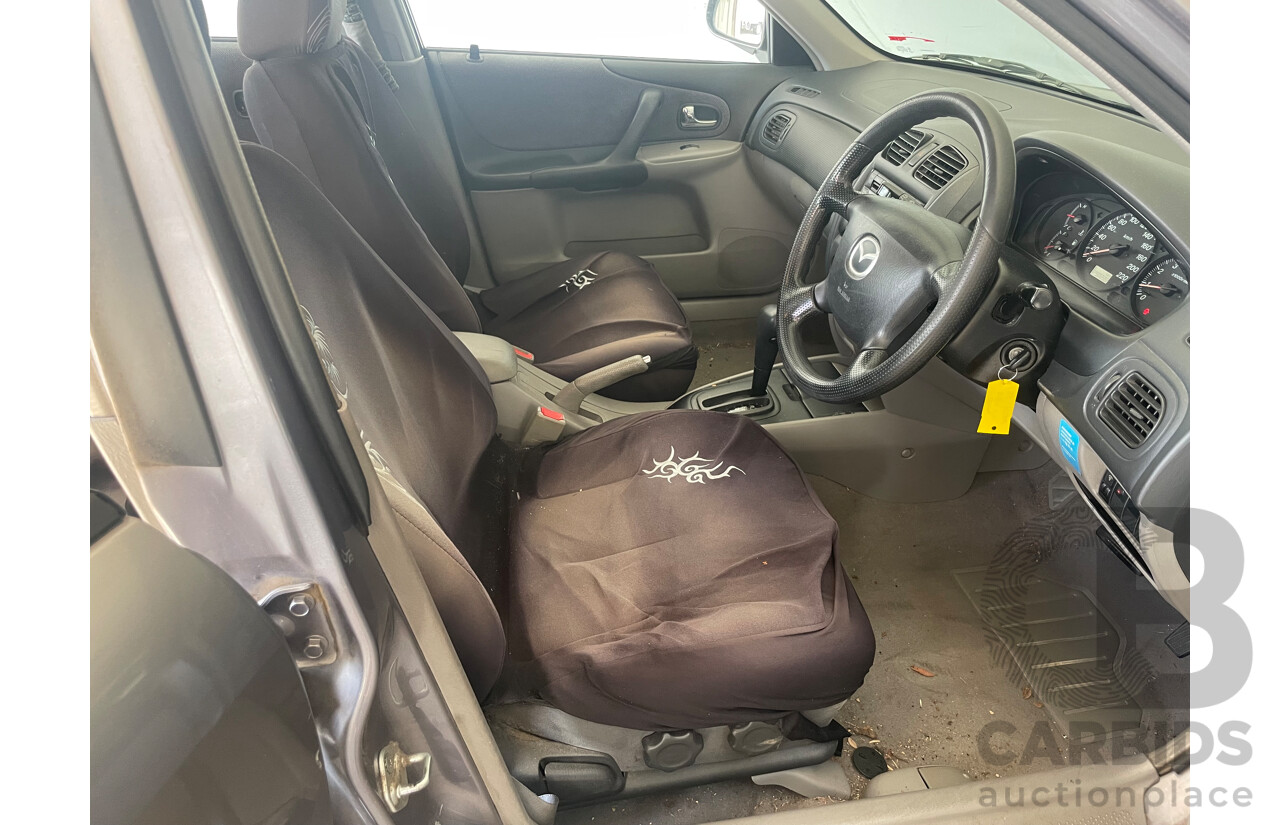 3/2003 Mazda 323 Astina  BJ 5d Hatchback Grey 1.8L