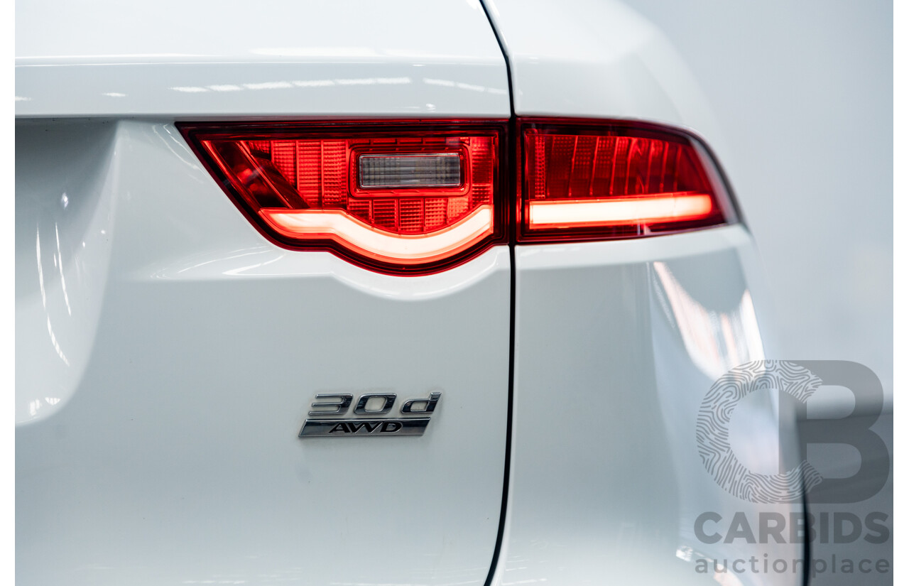 07/2017 Jaguar F-Pace 30d Portfolio (AWD) X761 MY17 4d Wagon Polaris White Twin Turbo Diesel 3.0L