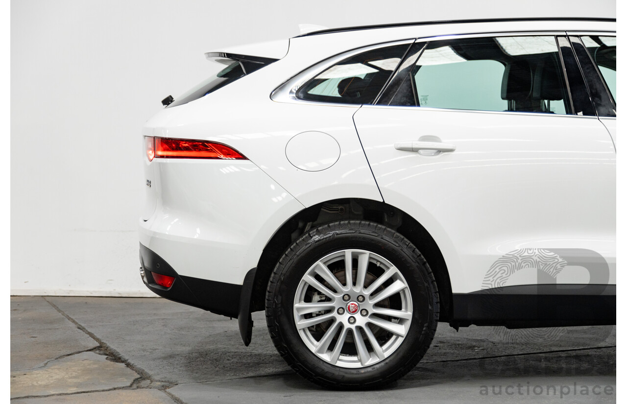 07/2017 Jaguar F-Pace 30d Portfolio (AWD) X761 MY17 4d Wagon Polaris White Twin Turbo Diesel 3.0L