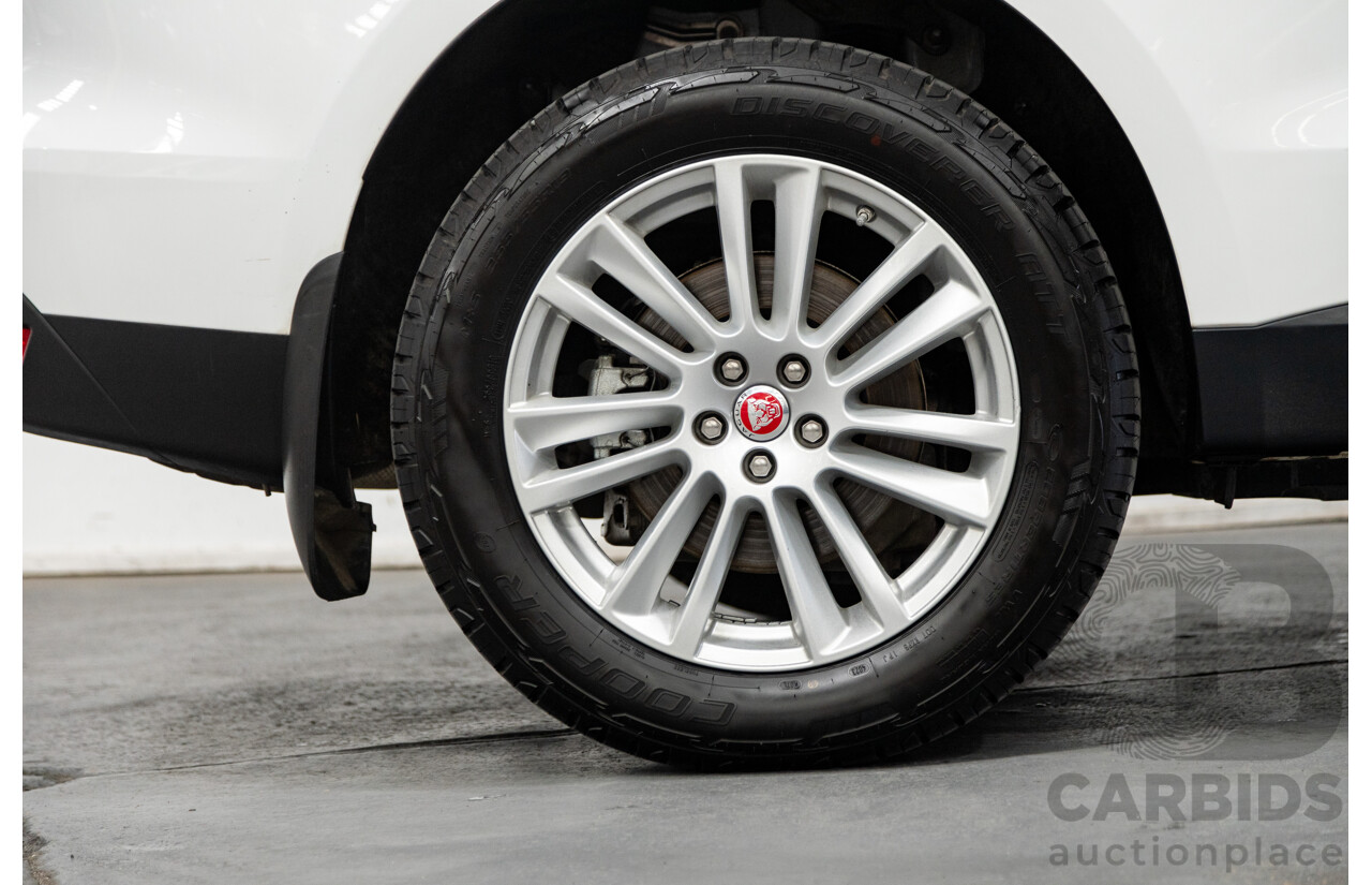 07/2017 Jaguar F-Pace 30d Portfolio (AWD) X761 MY17 4d Wagon Polaris White Twin Turbo Diesel 3.0L