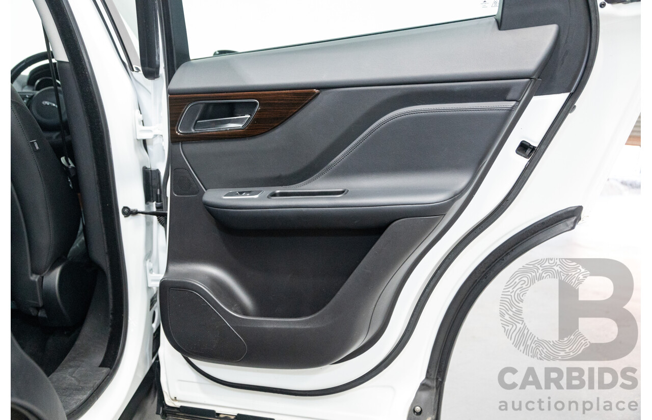 07/2017 Jaguar F-Pace 30d Portfolio (AWD) X761 MY17 4d Wagon Polaris White Twin Turbo Diesel 3.0L