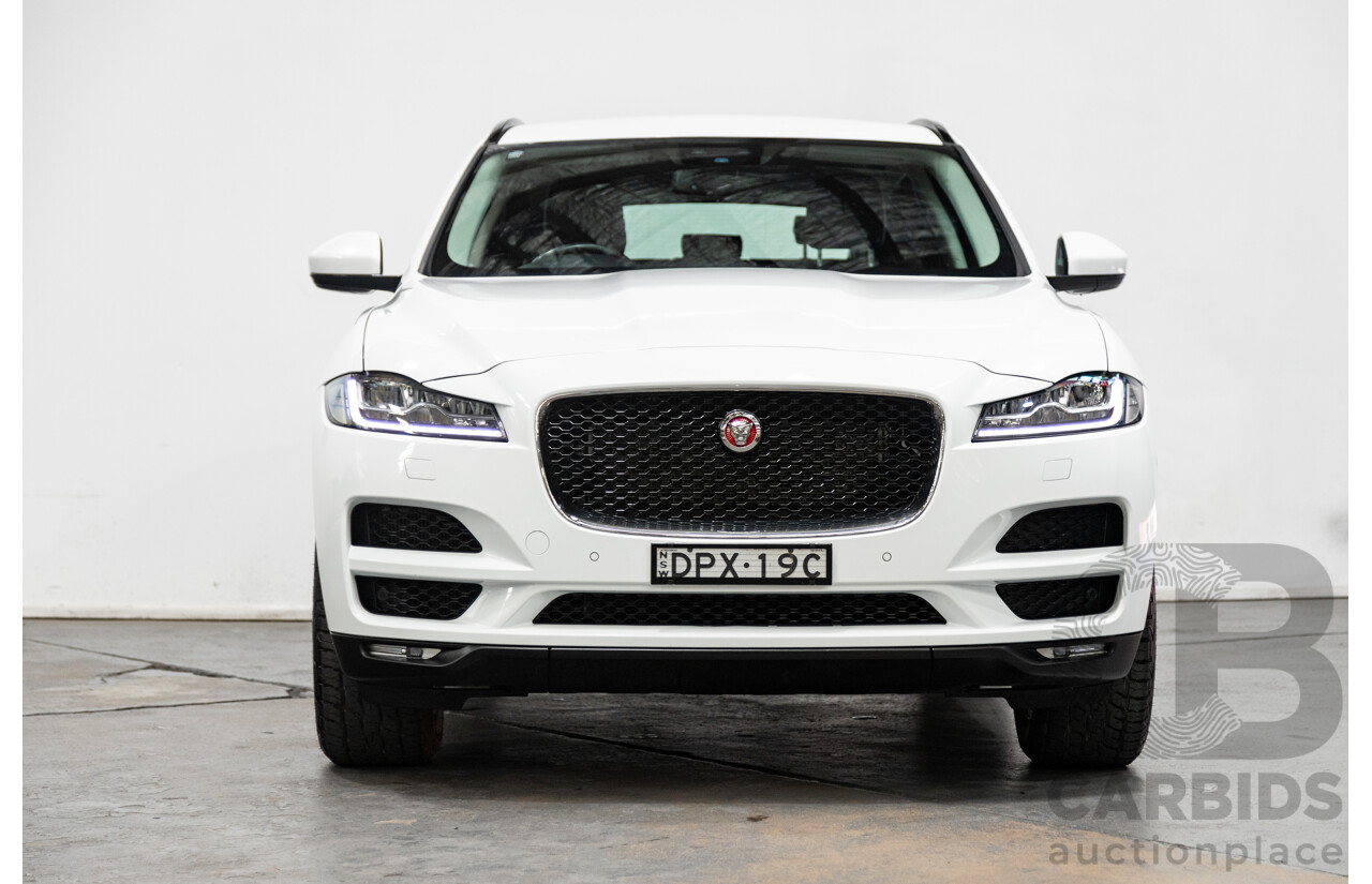 07/2017 Jaguar F-Pace 30d Portfolio (AWD) X761 MY17 4d Wagon Polaris White Twin Turbo Diesel 3.0L