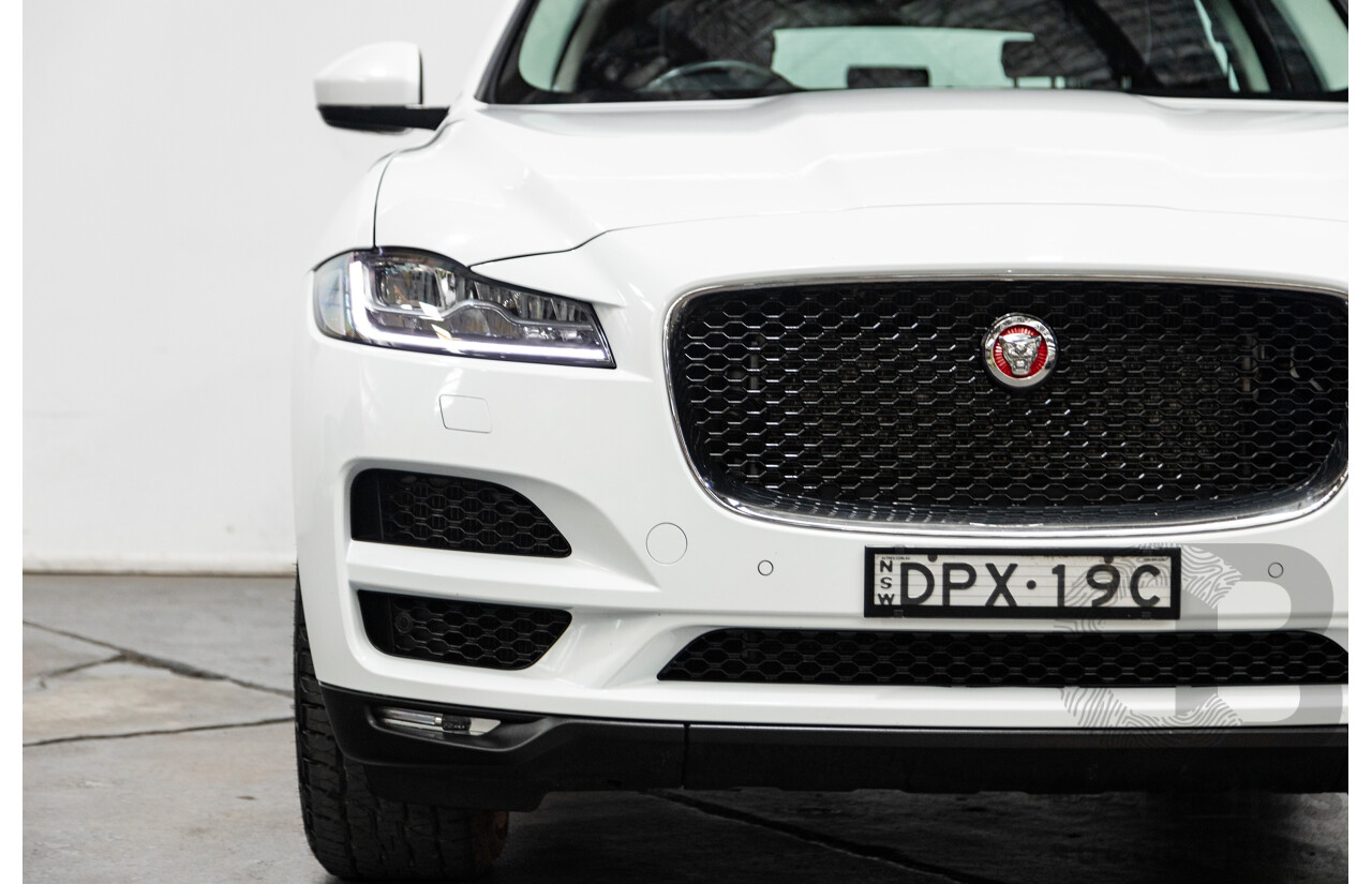 07/2017 Jaguar F-Pace 30d Portfolio (AWD) X761 MY17 4d Wagon Polaris White Twin Turbo Diesel 3.0L
