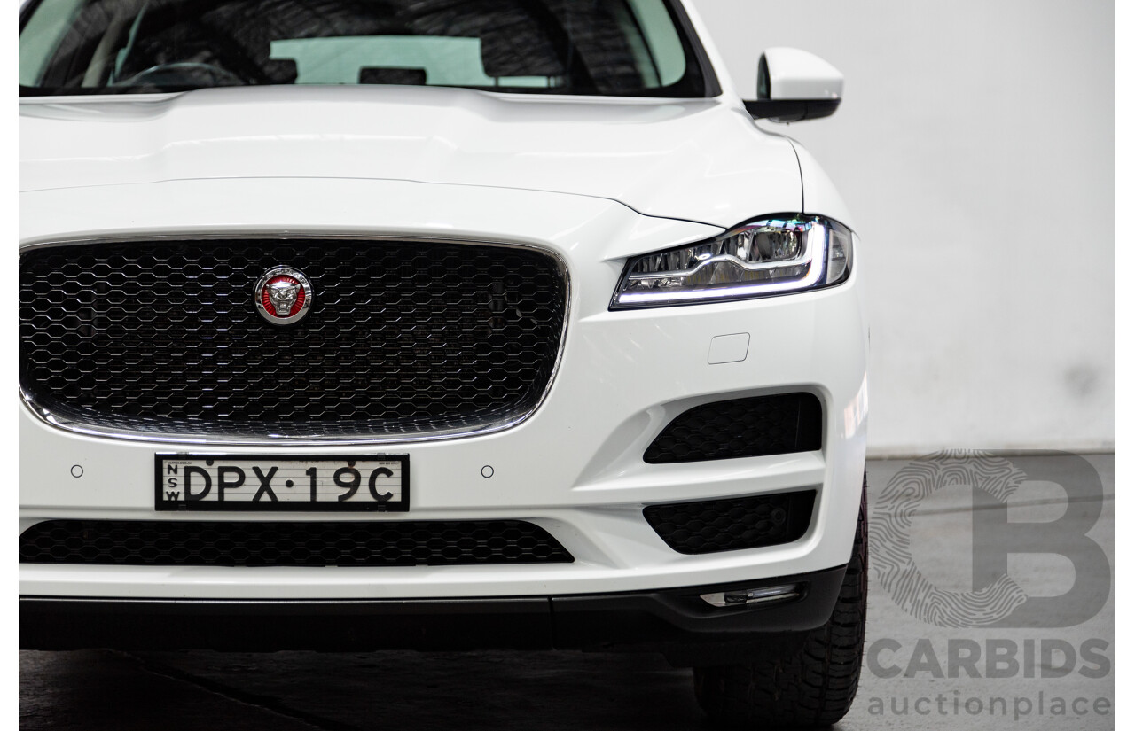 07/2017 Jaguar F-Pace 30d Portfolio (AWD) X761 MY17 4d Wagon Polaris White Twin Turbo Diesel 3.0L
