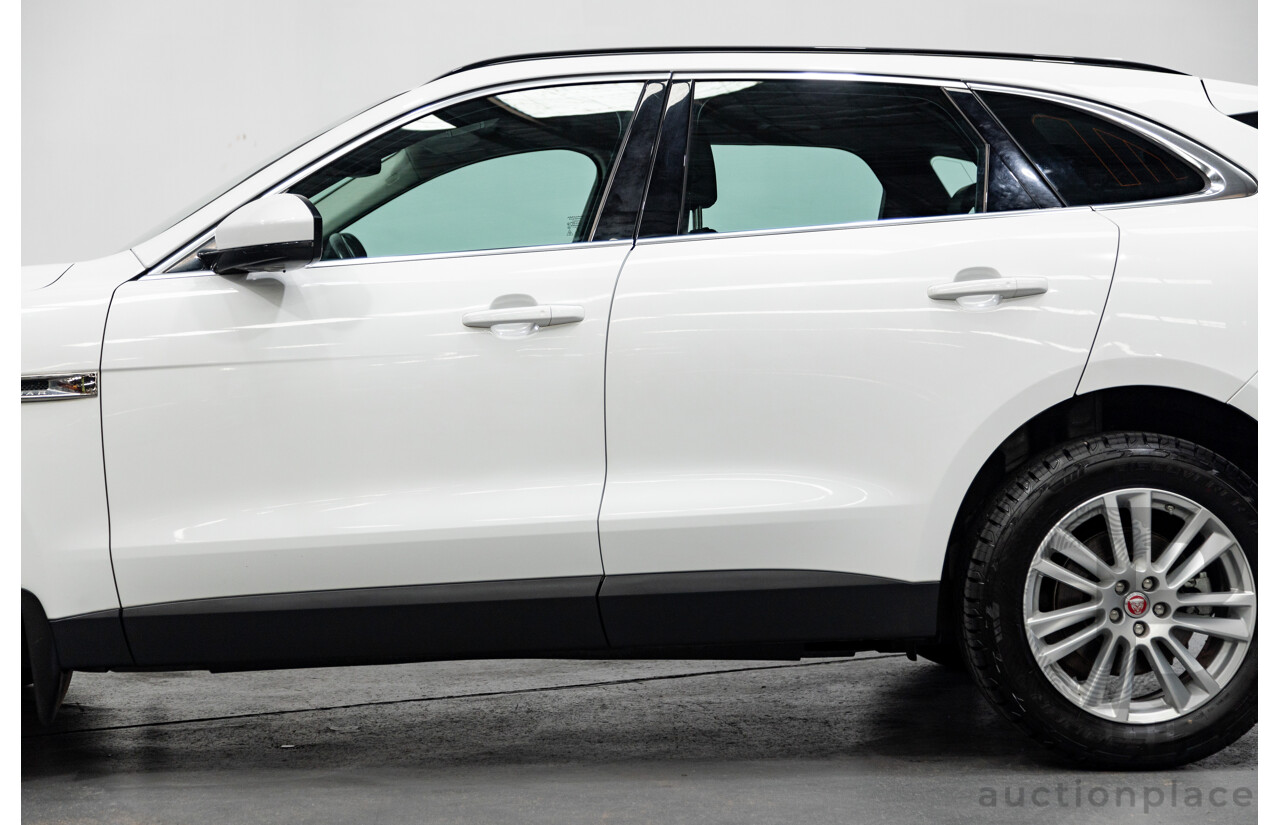 07/2017 Jaguar F-Pace 30d Portfolio (AWD) X761 MY17 4d Wagon Polaris White Twin Turbo Diesel 3.0L