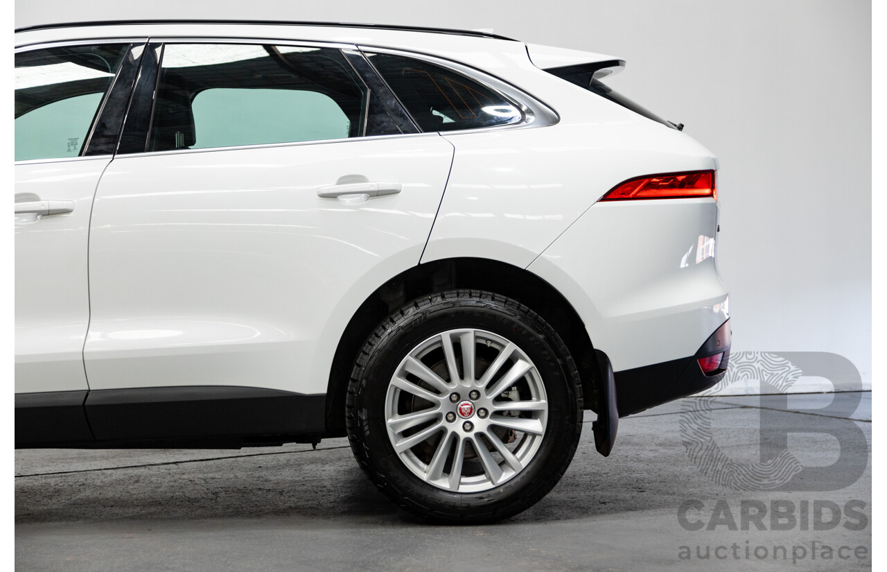 07/2017 Jaguar F-Pace 30d Portfolio (AWD) X761 MY17 4d Wagon Polaris White Twin Turbo Diesel 3.0L