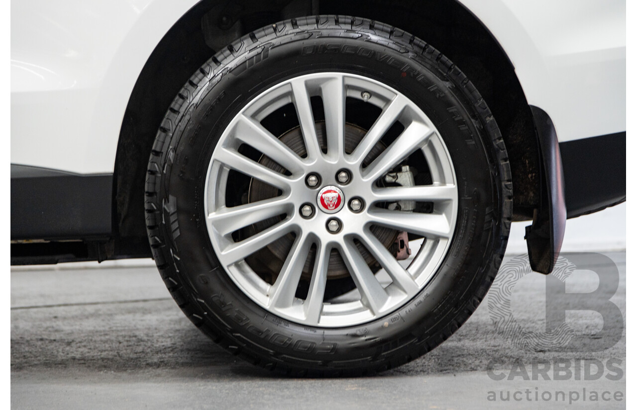 07/2017 Jaguar F-Pace 30d Portfolio (AWD) X761 MY17 4d Wagon Polaris White Twin Turbo Diesel 3.0L