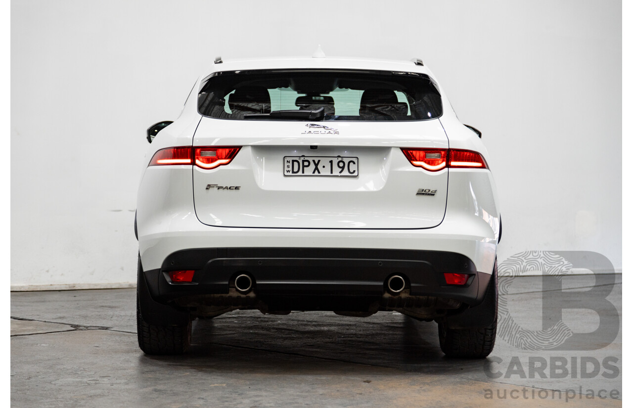 07/2017 Jaguar F-Pace 30d Portfolio (AWD) X761 MY17 4d Wagon Polaris White Twin Turbo Diesel 3.0L