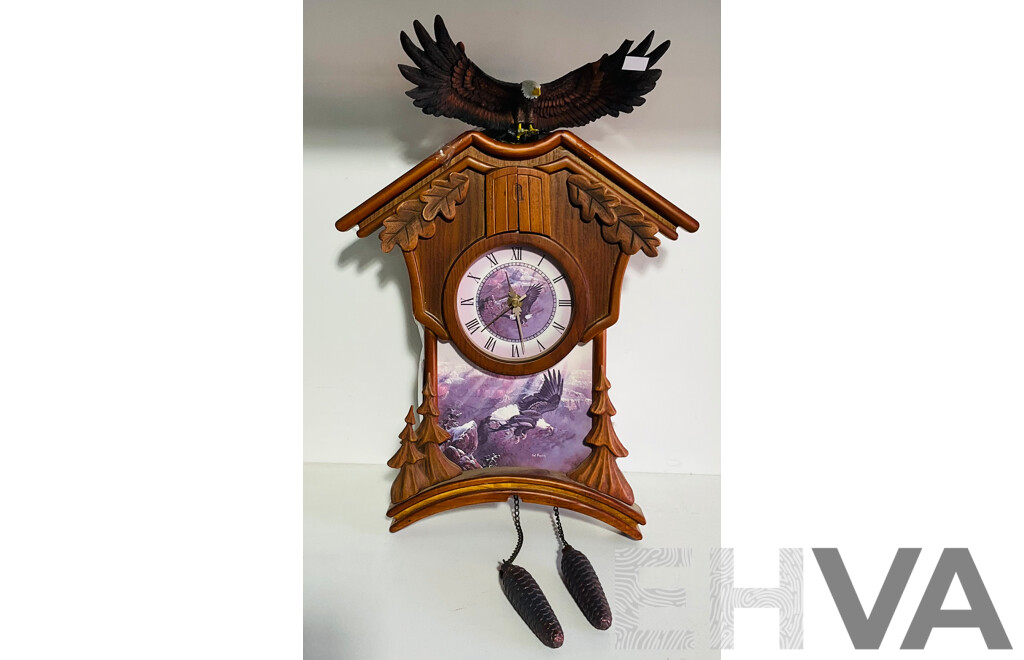 Bradford Exchange Limited Edition Timeless Majesty Cuckoo Clock by Ted Blaylock
