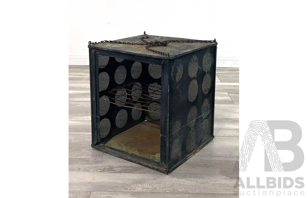 Square Form Tin Hanging Meat Safe