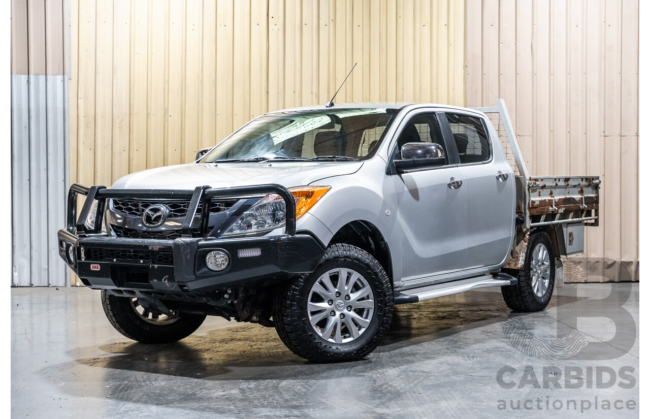1/2013 Mazda BT50 XT (4x4) 4d Dual Cab Utility Silver Turbo Diesel 3.2L