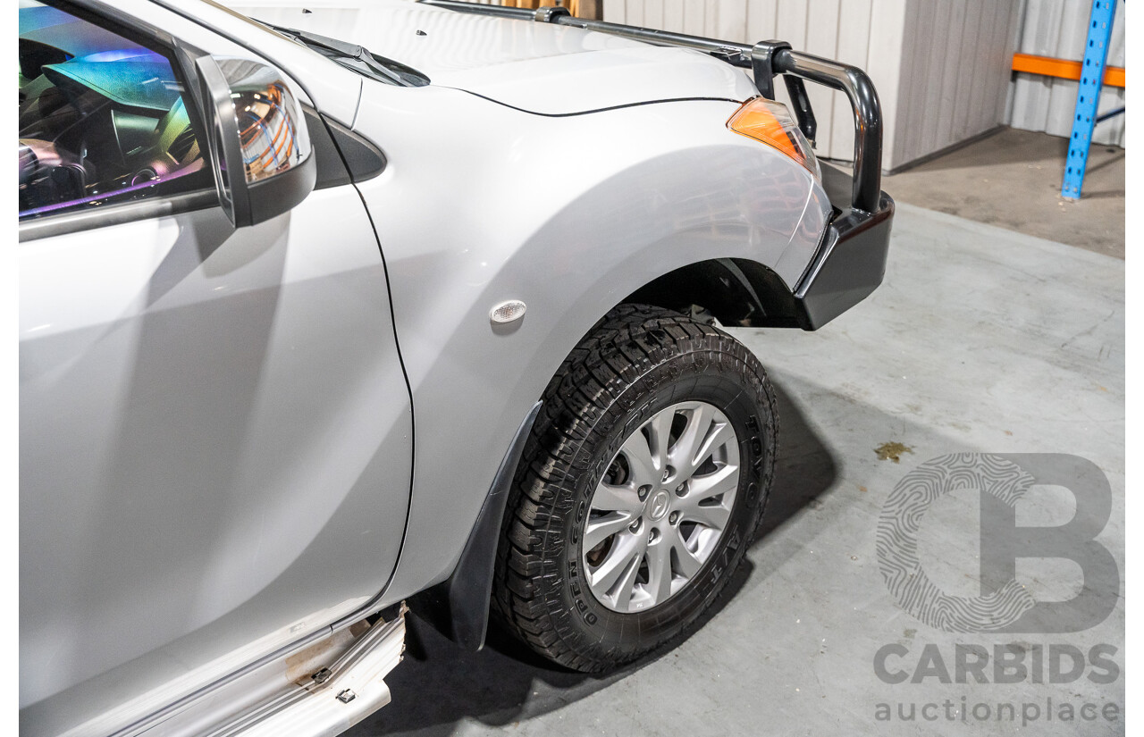 1/2013 Mazda BT50 XT (4x4) 4d Dual Cab Utility Silver Turbo Diesel 3.2L